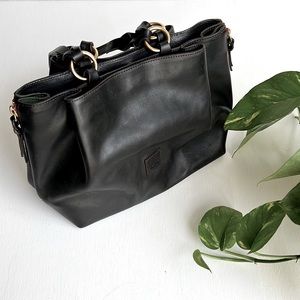 Dooney & Bourke Black Leather Shoulder Bag Purse